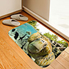 Turtle Black Fish Digital Printing Floor Mat Modern Bath Mats Nonwoven Memory Foam Novelty Bathroom