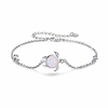 turtle bracelet 925 sterling silver opal turtle jewelry sea turtle bracelet ocean nature bracelet turtle gift for her for women (a-white opal)