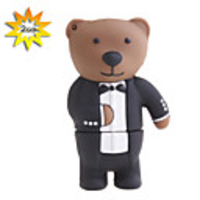 Tuxedo Teddy USB 2.0 Flash Drive (2GB)
