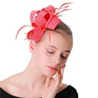 Tweed Fascinators with Bowknot 1 Piece Wedding / Party / Evening Headpiece
