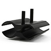 Twin Flashlight Laser Pointer Mounting Bracket QQ06 with Screwdriver