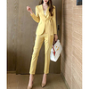 Two Piece Minimalist Elegant Party Wear Prom Dress Queen Anne Long Sleeve Ankle Length Spandex with Bow(s) 2021 miniinthebox