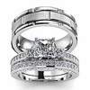 two rings his hers couples matching rings women