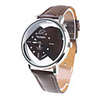Two Sweet Hearts Fashion Girl Women Wrist Watch Brown Watchband Brown Dial 9729