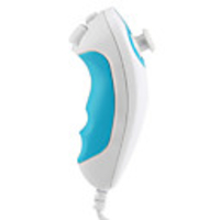 Two-Tone Wired Nunchuk for Wii (Blue)