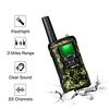 Two Way Radio Intercom 22 Channel 3 Miles Long Range Kids Walkie Talkies Boys Girls Toys Gifts Battery Powered Walky Talky with Flashlight for Outdoor Adventure Camping (Camo)