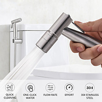 Two Ways Toilet Handheld Shattaf Bidet Sprayer 304 Stainless Steel Shower Heads Shower Faucet Accessories Muslim Shower G1/2