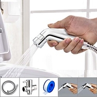 Two Ways Toilet Handheld Shattaf Bidet Sprayer Stainless Steel Shower Heads Set Shower Faucet Accessories Muslim Shower