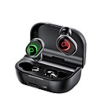 TWS 5.0 Bluetooth Earphones Wireless Headphone Stereo Bass Headset In-ear Earbuds LED Phone Holder 1800mAh Power Bank