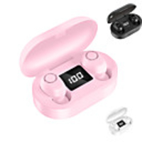 TWS True Wireless Earbuds Bluetooth5.0 Stereo with Microphone with Volume Control Auto Pairing for Sport Fitness