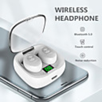Tws Wireless Bluetooth Earphone Intelligent Touch Control Wireless Mini Tws Earphones With Mic Stereo Bass Sound
