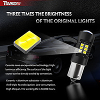 TXVSO8 2 Pcs Universal High Power 1156 LED Car Headlights Auto Headlamp Bulbs 6000K Led Fog Light miniinthebox
