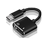 Type-C Adapter 2.4 A 0.2m(0.65Ft) 1 to 2 Aluminum USB Cable Adapter For Samsung / Huawei