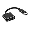 Type-C Adapter 2.4 A 0.2m(0.65Ft) 1 to 2 TPE USB Cable Adapter For Samsung / Huawei