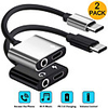 Type-C Adapter 2.4 A 0.2m(0.65Ft) 1 to 2 TPE USB Cable Adapter For Samsung / Huawei