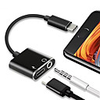 Type-C Adapter 2.4 A 0.2m(0.65Ft) 1 to 2 TPE USB Cable Adapter For Samsung / Huawei
