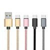 Type-C Cable 0.2m(0.65Ft) Gold Plated / Quick Charge Aluminum / Stainless steel USB Cable Adapter For Samsung / Huawei / Xiaomi