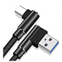 Type-C Cable 1.0m(3Ft) Braided Nylon USB Cable Adapter For Samsung / Huawei