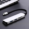 Type C Hub USB C USB3.1 Hub with HDMI 5 in 1 Combo Hub with 2 USB3.0 Ports SD TF Card Reader USB adapater