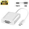 Type-C Male to VGA Female Adapter Converter Cable USB C USB 3.1 to VGA Converter for Macbook Game Meeting Samsung Google Huawei