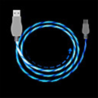 Type C USB Cable for Huawei P20 P30 Xiaomi Mobile Phone Fast Charging Cable Streamer Data Line Magic light Charging Cable