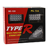 Type-R Blue and Red Warning Strobe Light for All Vehicles (40-LED)