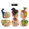 tyrannosaurus egg dinosaur toy,  dinosaur eggs that hatch with realistic dinosaur action figure , sound and led lights effect , boy girl novelty educational toy easter party favors gift (6 pcs)