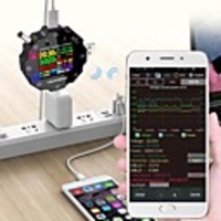 UD18 USB3.0/DC/Type-C 18 in 1 USB Tester APP DC Digital Voltmeter Ammeter HD Color Screen 6-Bit High Precision Display UD18 bluetooth Digital Meter