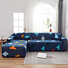 UFO Print 1-Piece Sofa Cover Couch Cover Furniture Protector Soft Stretch Slipcover Spandex Jacquard Fabric Super Fit for 1~4 Cushion Couch and L Shape Sofa, Easy to Install(1 Free Cushion Cover)