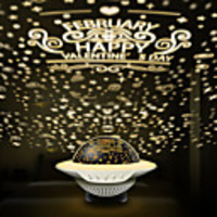 UFO Shape Night Light Star Projection Lamp Bluetooth Music Light Bedside Lamp Christmas Lamp Creative Gifts for Kids