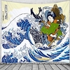 Ukiyoe Wall Tapestry Art Decor Blanket Curtain Hanging Home Bedroom Living Room Decoration Beautiful View From The Window miniinthebox