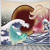 Ukiyoe Wall Tapestry Art Decor Blanket Curtain Hanging Home Bedroom Living Room Decoration Beautiful View From The Window miniinthebox