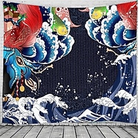 Ukiyoe Wall Tapestry Art Decor Blanket Curtain Hanging Home Bedroom Living Room Decoration Beautiful View From The Window miniinthebox