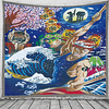 Ukiyoe Wall Tapestry Art Decor Blanket Curtain Hanging Home Bedroom Living Room Decoration Beautiful View From The Window miniinthebox