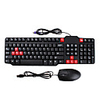 Ultimate PC Gaming PS/2 Keyboard and USB Mouse Set (Black)