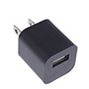 Ultra-Mini 1000mA USB Power Adapter/Charger-Black (100~240V AC)