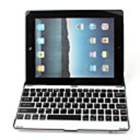 Ultra Slim Aluminium Wireless Bluetooth Keyboard / Rechargeable Lithium Battery for Apple iPad 2 - Chicklet-Style Keys