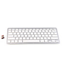 Ultra Slim Aluminum 79-Key Wireless QWERTY Keyboard