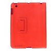 Ultra-Slim Protective PU Leather Case and Stand for Apple iPad 2 - Red