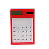 Ultra-slim Solar Power Calculator (Red)