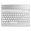 Ultra-Slim USB Rechargeable Wireless Bluetooth V2.0 82-Key Keyboard Aluminum Alloy Case for Apple iPad 2