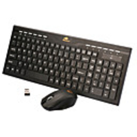 Ultra-slim Wireless 2.4G QWERTY Keyboard with Mouse Combo