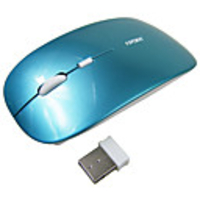 Ultra-slim Wireless 2.4Ghz 1000DPI Optical Mouse