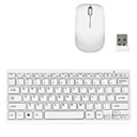 Ultra-Thin 2.4G Wireless 78-Key QWERTY Keyboard and Mouse Kit with Keyboard Cover