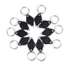 Ultra-Value Bright LED Keychain Flashlights - Black (10-Pack)