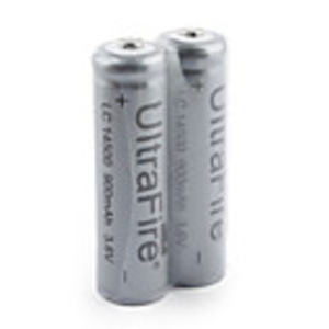 UltraFire 14500 Li-ion Rechargeable Battery 3.6V 900mAh Grey (2-pack)