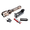 UltraFire 9026 3-Mode Cree Q5 LED Flashlight Set (3W,  200LM,  1x18650,  3xAAA)