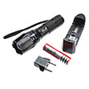 UltraFire A100 Focus Adjustable Zoom 3-Mode Cree XM-L T6 LED Flashlight Set (10W,  1000LM,  1x18650)