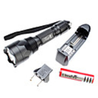 UltraFire C9 3-Mode Cree Q5 LED Flashlight Set (3W,  200LM,  1x18650)