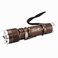 UltraFire Focus Zoom 5-Mode Cree T6 LED Flashlight with Assault Crown (Brown,  1x18650)